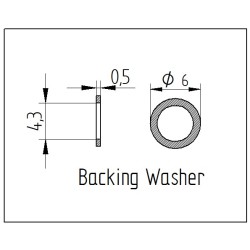 Onoto washer 7.78mm (5x)