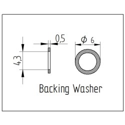 Onoto Wascher, Durchmesser 7,78 mm. (X5)