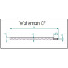 Waterman compatible CF / Titane  Refill