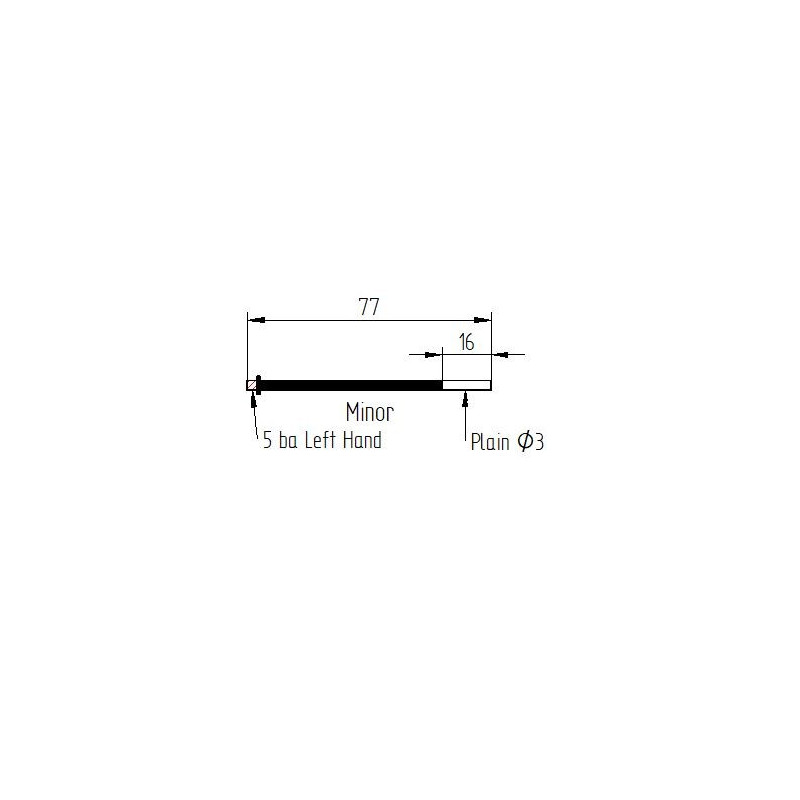 MINOR or STYLO type rod MINOR or STYLO type rod