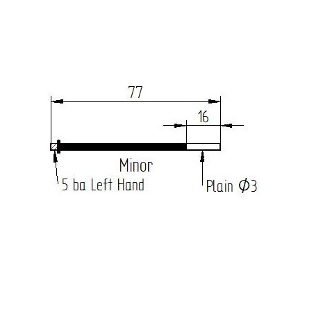 MINOR or STYLO type rod