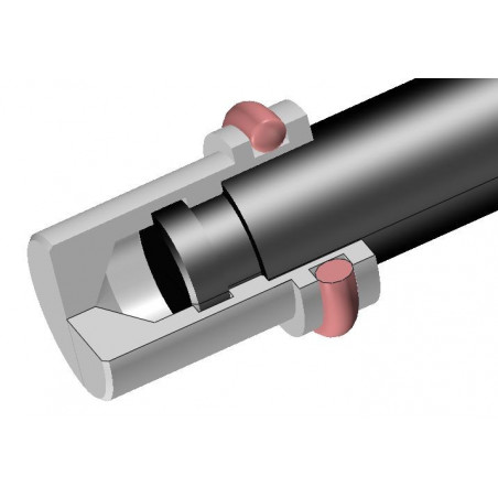 cross section showing rod inserted