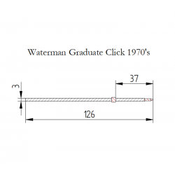 Waterman Graduate compatible ballpoint Refill